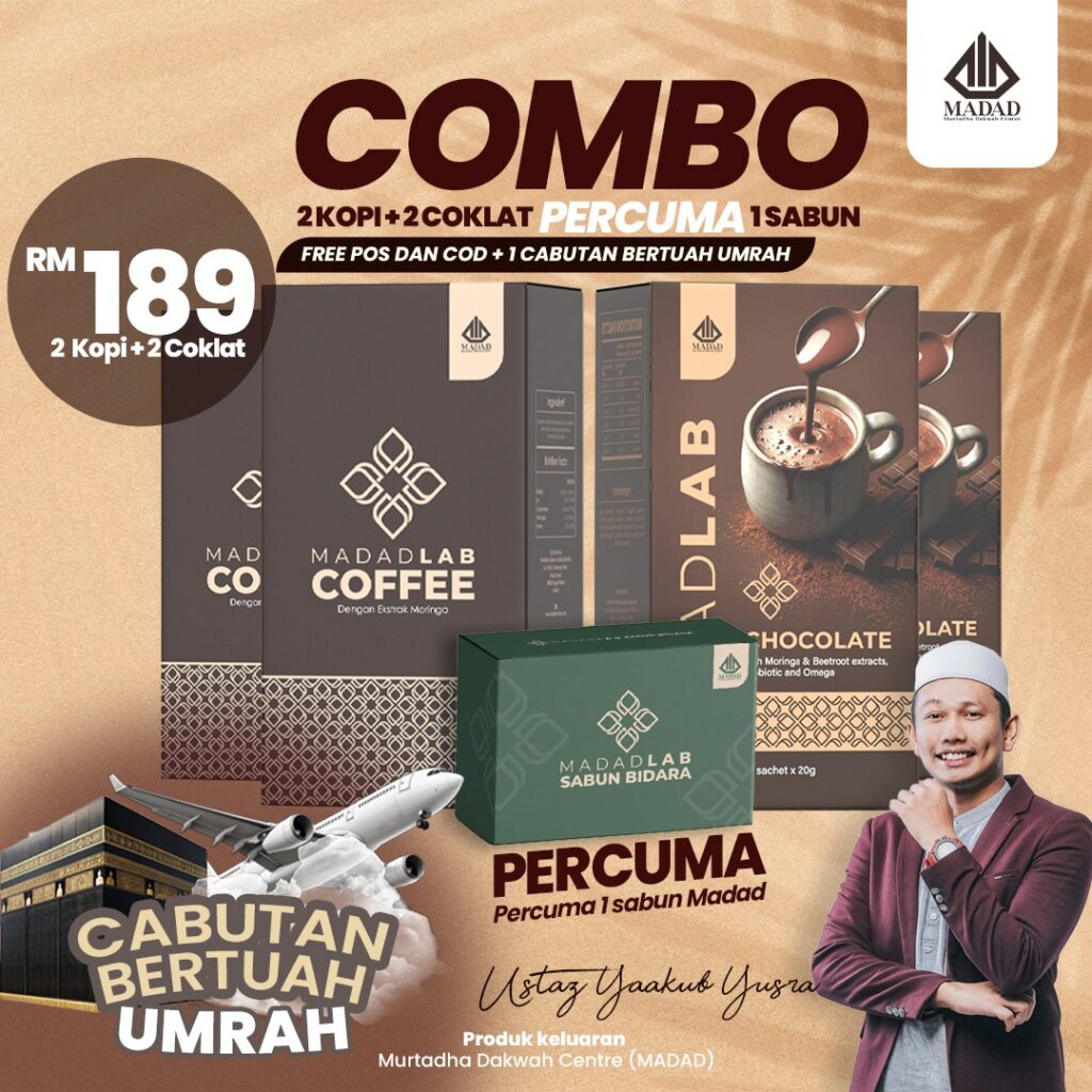 2 Kotak Kopi & 2 Kotak Coklat + Free Sabun Bidara
